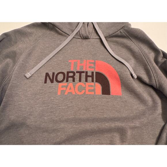 The North Face Women's Pullover Hoodie Sweatshirt Gray/Pink Size M Fleece - Picture 2 of 5
